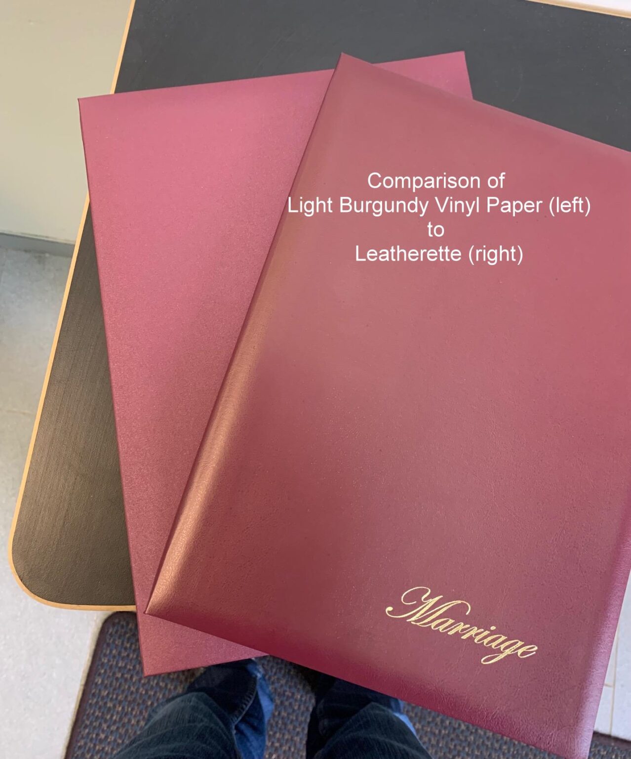 Burgundy Leatherette Luxury A Signing Folder Celebrant Warehouse