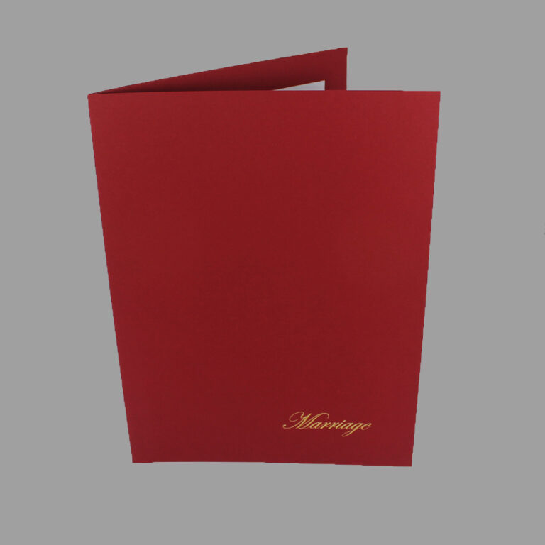 Deep Red Handover Folder – Celebrant Warehouse